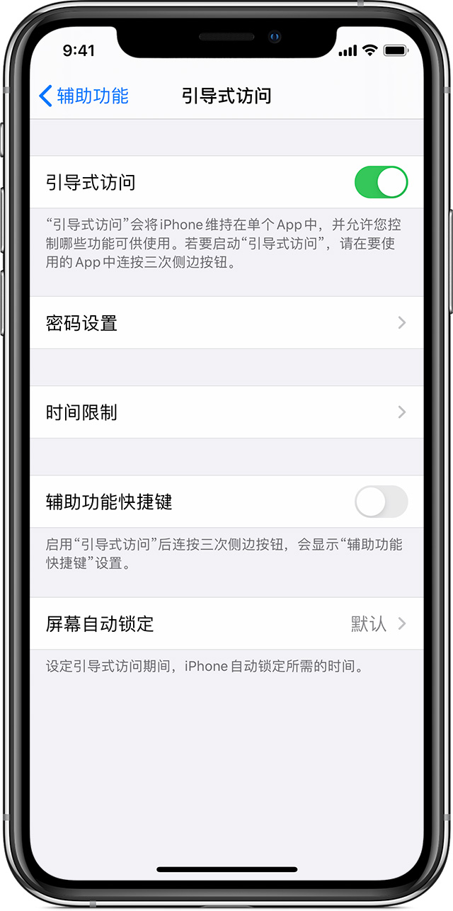 云县苹果手机维修分享如何在 iPhone 上退出引导式访问 