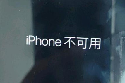 云县苹果服务网点分享锁屏界面显示“iPhone 不可用”如何解决 